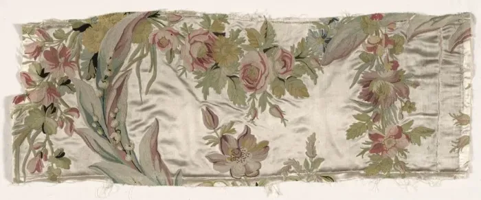 Framed Print : Coverlet Fragment, c. 1760-1770. Creator: Philippe de Lasalle (French, 1723-1805) Framed Print : Coverlet Fragment, c. 1760-1770. Creator: Philippe de Lasalle (French, 1723-1805)
