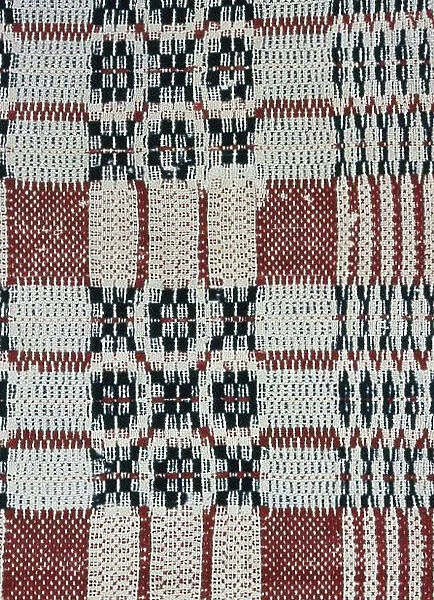 Coverlet (Fragment), United States, 1801 / 25. Creator: Unknown