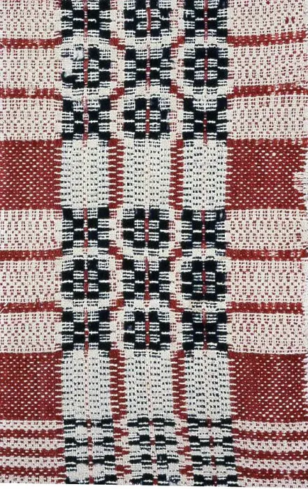 Framed Print : Coverlet (Fragment), United States, 19th century. Creator: Unknown Framed Print : Coverlet (Fragment), United States, 19th century. Creator: Unknown