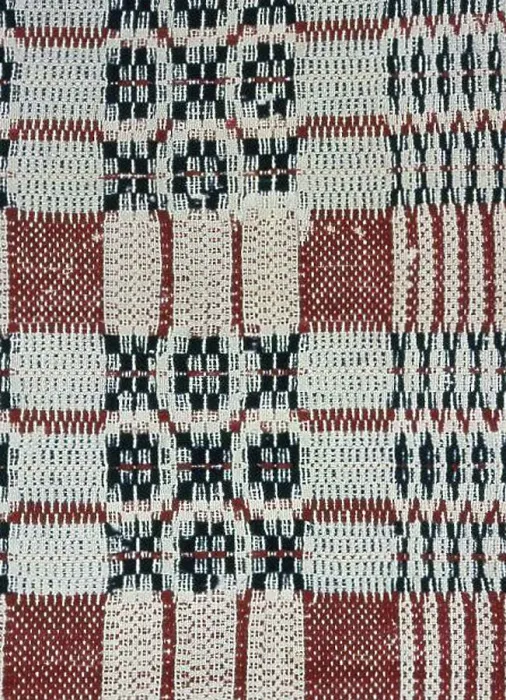 Framed Print : Coverlet (Fragment), United States, 1801 / 25. Creator: Unknown Framed Print : Coverlet (Fragment), United States, 1801 / 25. Creator: Unknown