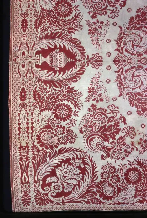 Framed Print : Coverlet, New York, 1850. Creator: Charlotte Purchase Thornton Framed Print : Coverlet, New York, 1850. Creator: Charlotte Purchase Thornton