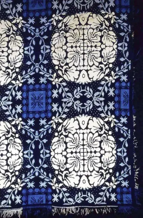 Framed Print : Coverlet, United States, 1825 / 40. Creator: Unknown Framed Print : Coverlet, United States, 1825 / 40. Creator: Unknown