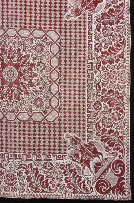 Framed Print : Coverlet, United States, 1870 / 76. Creator: Unknown Framed Print : Coverlet, United States, 1870 / 76. Creator: Unknown