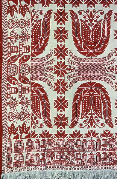 Coverlet, United States, c. 1845. Creator: Unknown