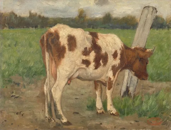 Framed Print : Cow, c.1873-c.1903. Creator: George Poggenbeek Framed Print : Cow, c.1873-c.1903. Creator: George Poggenbeek