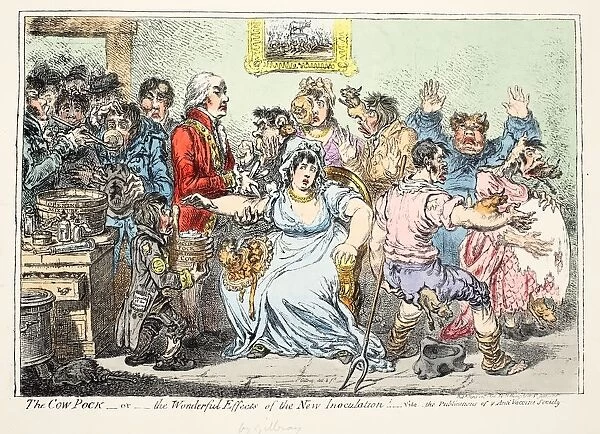 The Cow Pock or Wonderful Effects of the New Innoculation! …, 1809