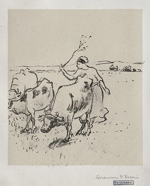 Cowherder, c. 1899. Creator: Camille Pissarro (French, 1830-1903)