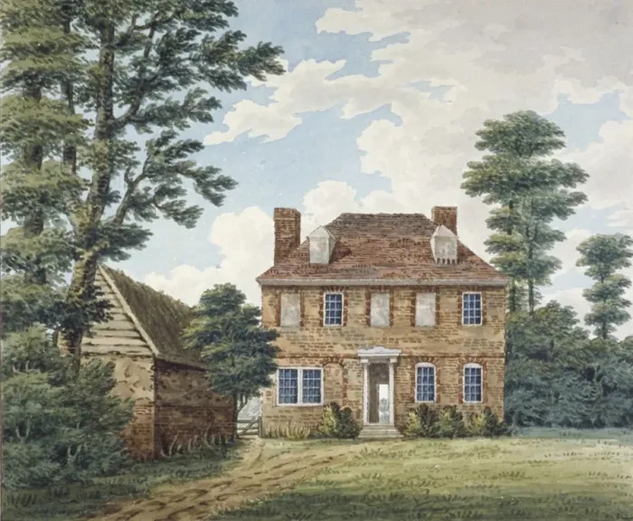Framed Print : Cowley Hall, Cowley, Middlesex, c1800 Framed Print : Cowley Hall, Cowley, Middlesex, c1800