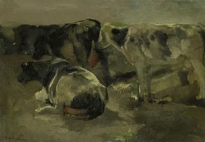 Framed Print : Four Cows, c.1880-c.1923. Creator: George Hendrik Breitner Framed Print : Four Cows, c.1880-c.1923. Creator: George Hendrik Breitner
