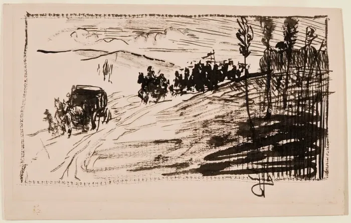 Framed Print : Coxeys Army, c. 1894. Creator: Robert Henri Framed Print : Coxeys Army, c. 1894. Creator: Robert Henri