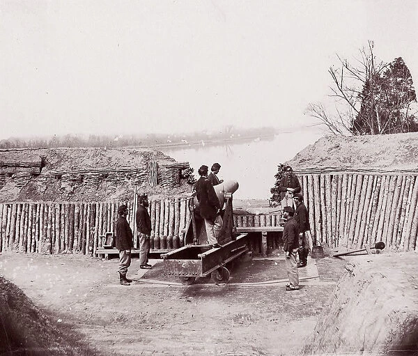 Coxs Landing, James River, 1864. Creator: Andrew Joseph Russell