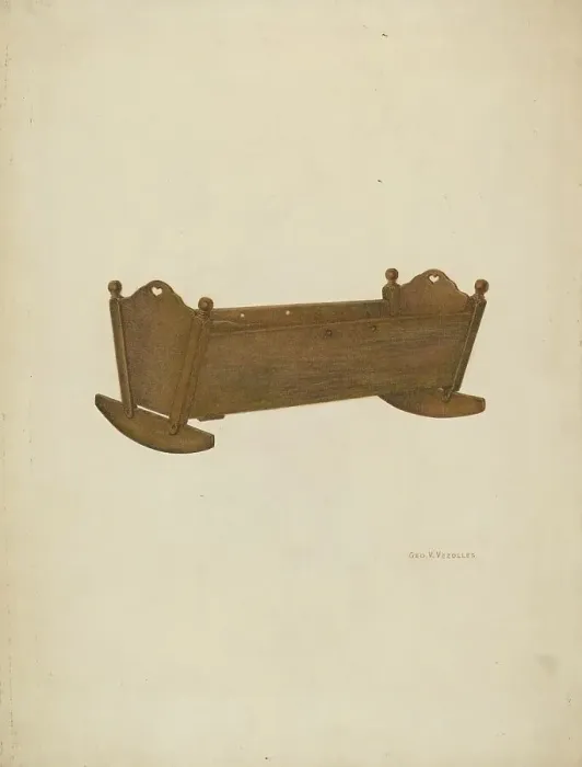 Framed Print : Cradle, 1935 / 1942. Creator: George V. Vezolles Framed Print : Cradle, 1935 / 1942. Creator: George V. Vezolles