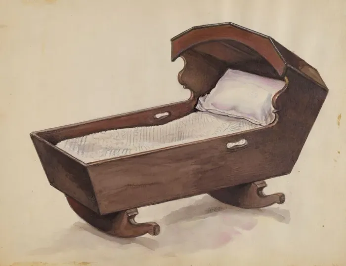 Framed Print : Cradle, 1936. Creator: Arsen Maralian Framed Print : Cradle, 1936. Creator: Arsen Maralian