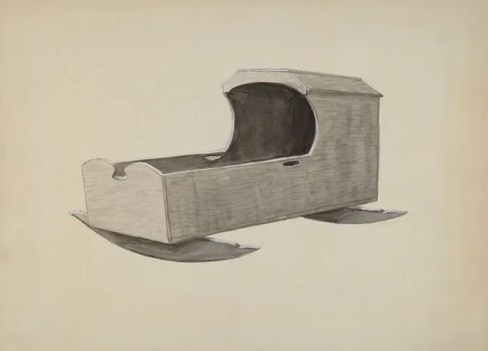 Framed Print : Cradle, c. 1936. Creator: Edward L Loper Framed Print : Cradle, c. 1936. Creator: Edward L Loper