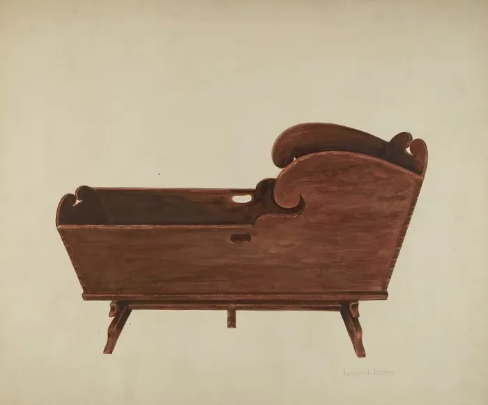 Framed Print : Cradle, c. 1937. Creator: Leonard Battee Framed Print : Cradle, c. 1937. Creator: Leonard Battee