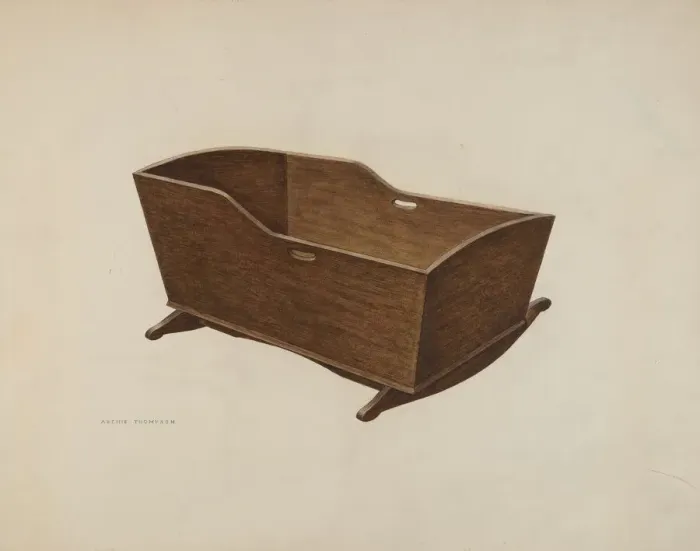 Framed Print : Cradle, c. 1941. Creator: Archie Thompson Framed Print : Cradle, c. 1941. Creator: Archie Thompson