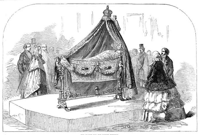 Framed Print : The Cradle for the Prince Imperial, 1856. Creator: Unknown Framed Print : The Cradle for the Prince Imperial, 1856. Creator: Unknown