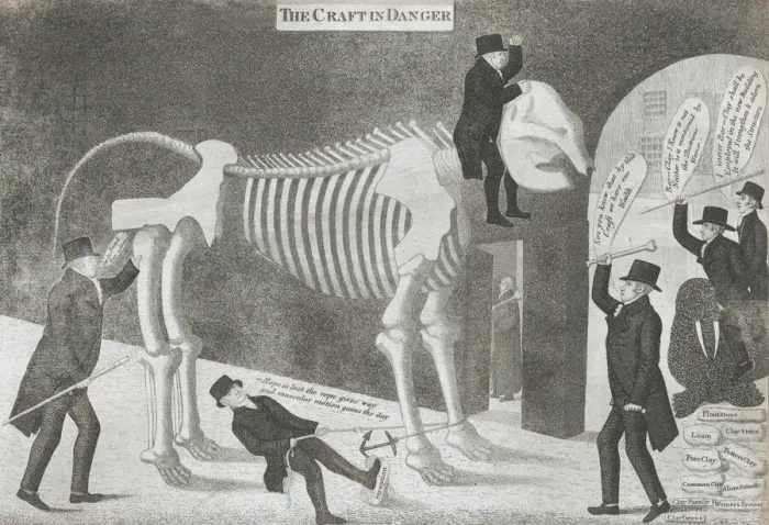 Framed Print : The Craft in Danger, 1817. Creator: John Kay