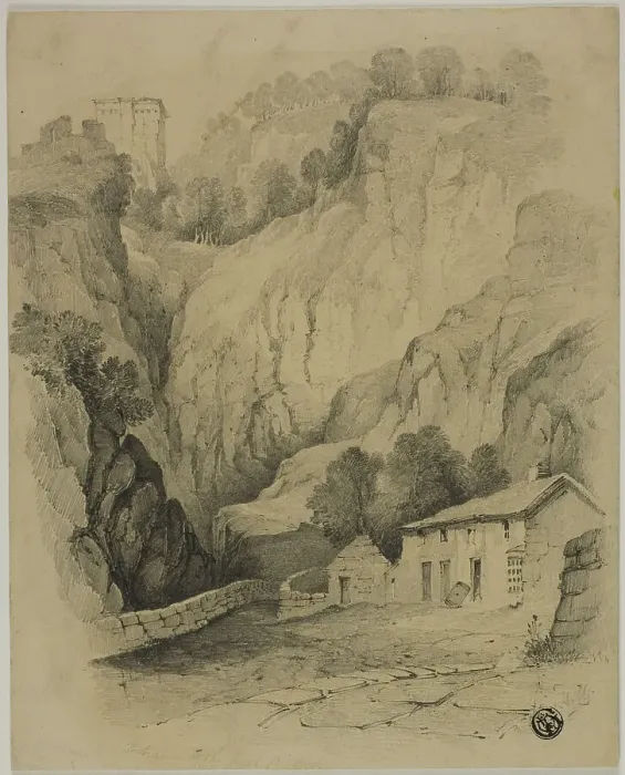 Framed Print : Crags and Horses in Highlands, n.d. Creator: Henry Hill Framed Print : Crags and Horses in Highlands, n.d. Creator: Henry Hill