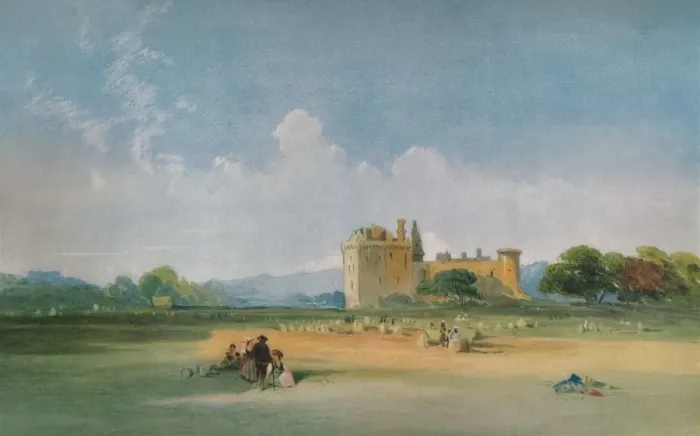Framed Print : Craigmillar Castle, c1821. Artist: Thomas Miles Richardson I Framed Print : Craigmillar Castle, c1821. Artist: Thomas Miles Richardson I