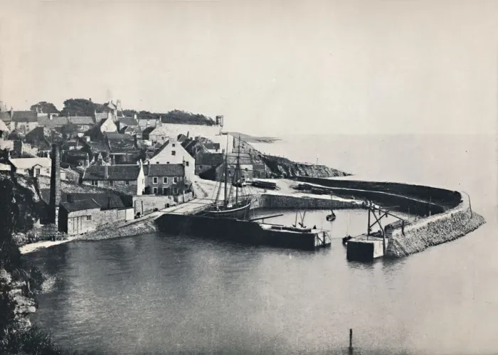 Framed Print : Crail - The Village and the Harbour, 1895 Framed Print : Crail - The Village and the Harbour, 1895