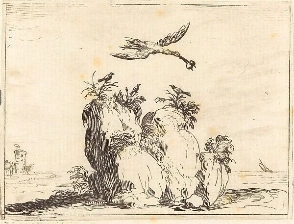 Crane Flying, 1628. Creator: Jacques Callot