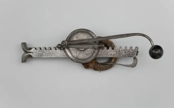 Framed Print : Cranequin (Winder) for a Sporting Crossbow, Switzerland, 16th century. Creator: Unknown Framed Print : Cranequin (Winder) for a Sporting Crossbow, Switzerland, 16th century. Creator: Unknown