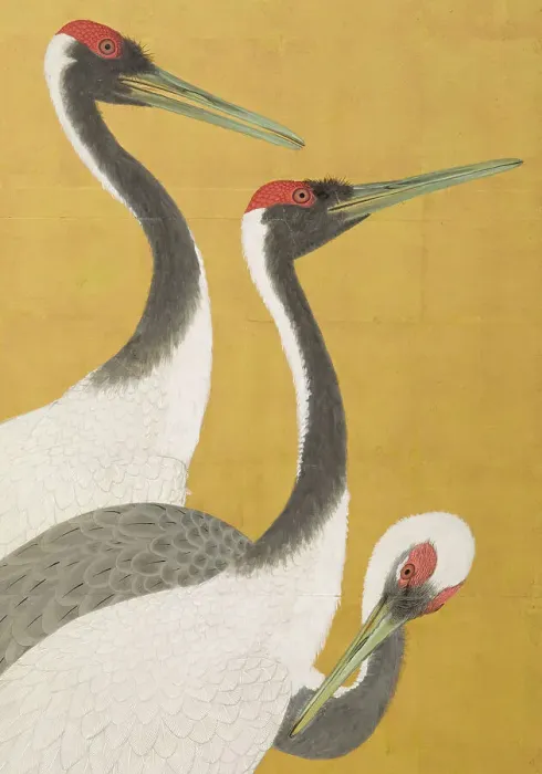 Framed Print : Cranes (image 7 of 20), An'ei period (1772-1780). Creator: Maruyama Okyo Framed Print : Cranes (image 7 of 20), An'ei period (1772-1780). Creator: Maruyama Okyo