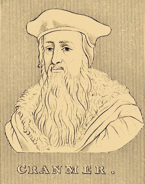 Framed Print : Cranmer, (1489-1556), 1830. Creator: Unknown Framed Print : Cranmer, (1489-1556), 1830. Creator: Unknown