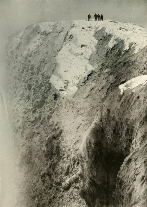 Framed Print : The Crater of Erebus, 900 Feet Deep and Half A Mile Wide, 1908, (1909) Framed Print : The Crater of Erebus, 900 Feet Deep and Half A Mile Wide, 1908, (1909)