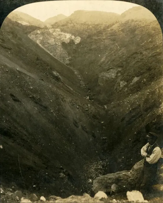 Framed Print : A Crater of Mount Tarawera, New Zealand, c1909. Creator: George Rose Framed Print : A Crater of Mount Tarawera, New Zealand, c1909. Creator: George Rose