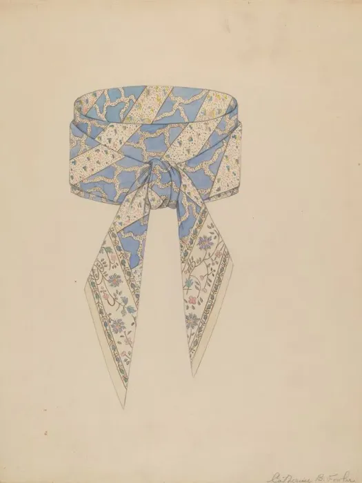Framed Print : Cravat, c. 1937. Creator: Catherine Fowler Framed Print : Cravat, c. 1937. Creator: Catherine Fowler