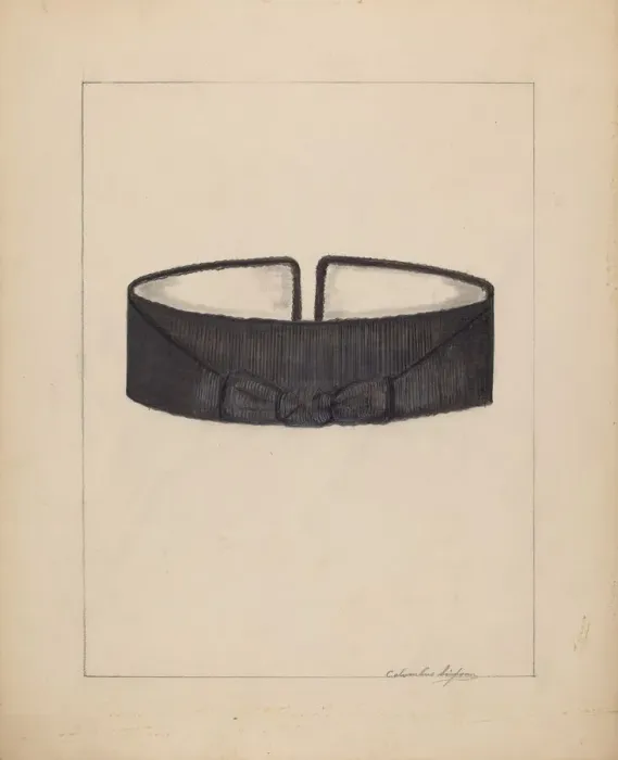 Framed Print : Cravat, c. 1937. Creator: Columbus Simpson Framed Print : Cravat, c. 1937. Creator: Columbus Simpson