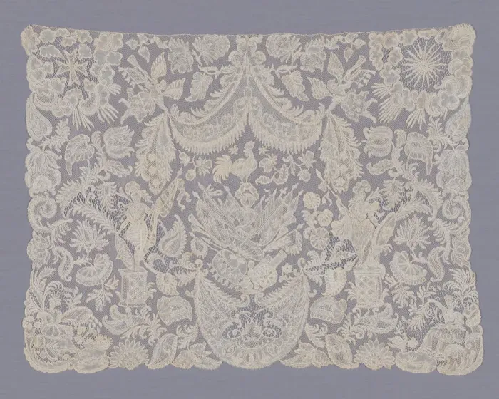 Framed Print : Cravat End, Flanders, 1700-50. Creator: Unknown Framed Print : Cravat End, Flanders, 1700-50. Creator: Unknown