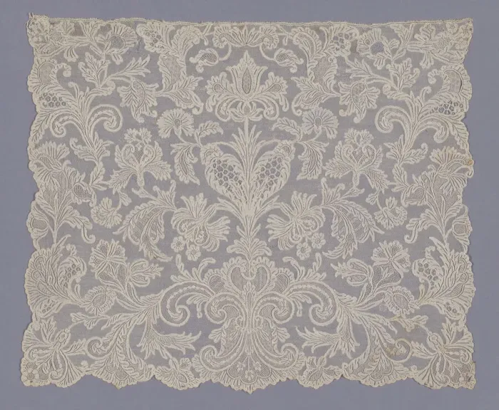 Framed Print : Cravat End, Flanders, 1730-50. Creator: Unknown Framed Print : Cravat End, Flanders, 1730-50. Creator: Unknown