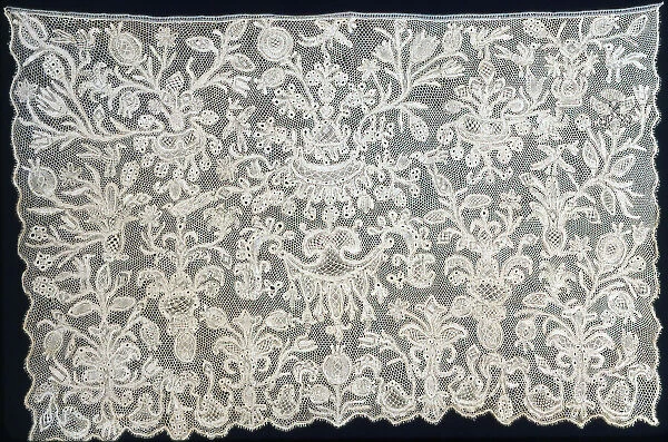 Two Cravat Ends, Italy, 1701  /  25. Creator: Unknown