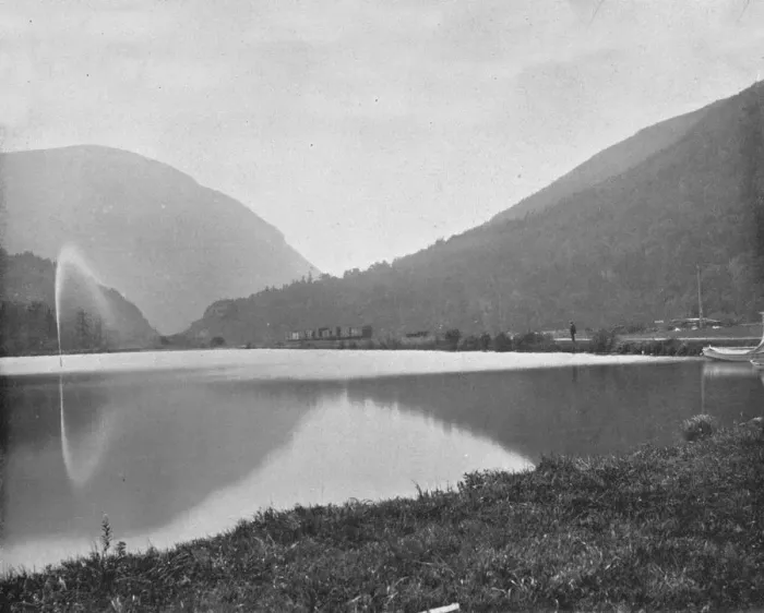 Framed Print : Crawford Notch, White Mountains, New Hampshire, USA, c1900. Creator: Unknown Framed Print : Crawford Notch, White Mountains, New Hampshire, USA, c1900. Creator: Unknown