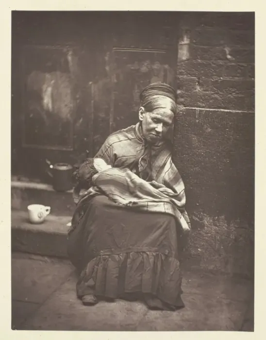 Framed Print : The Crawlers, 1881. Creator: John Thomson Framed Print : The Crawlers, 1881. Creator: John Thomson