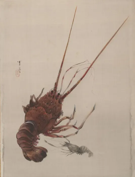 Framed Print : Crayfish, ca. 1887. Creator: Watanabe Seitei Framed Print : Crayfish, ca. 1887. Creator: Watanabe Seitei