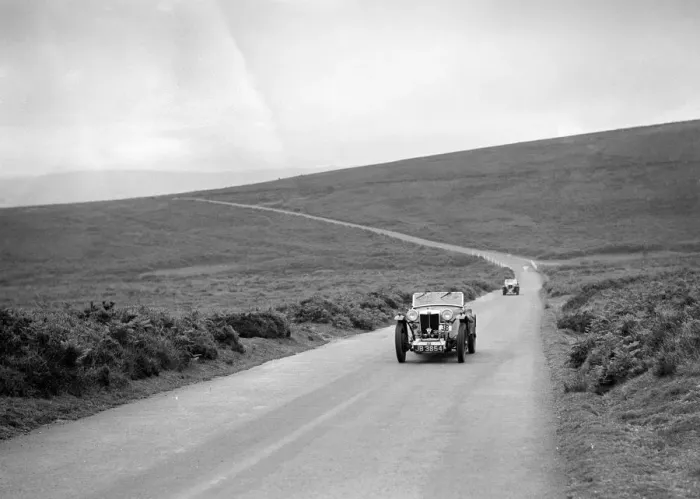 Framed Print : Cream Cracker Team MG PA of JA Bastock competing at the MCC Torquay Rally, July 1937 Framed Print : Cream Cracker Team MG PA of JA Bastock competing at the MCC Torquay Rally, July 1937