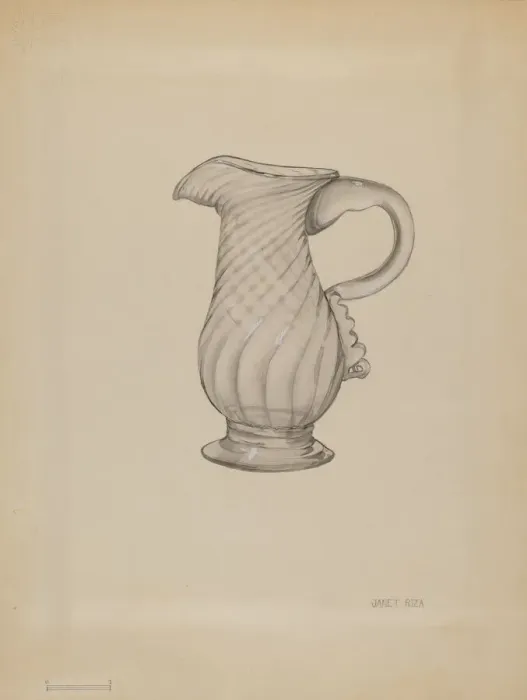 Framed Print : Cream Pitcher, c. 1936. Creator: Janet Riza