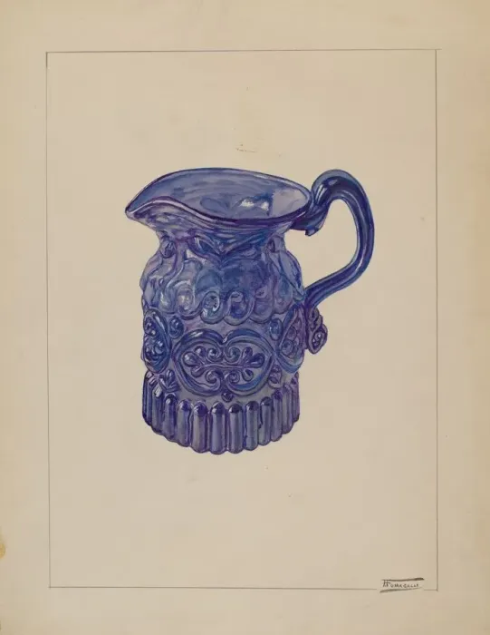 Framed Print : Cream Pitcher, c. 1937. Creator: Frank Fumagalli Framed Print : Cream Pitcher, c. 1937. Creator: Frank Fumagalli