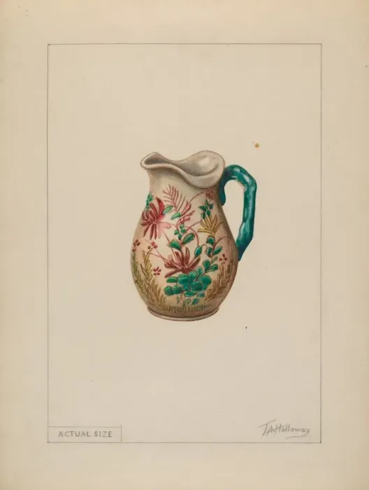 Framed Print : Cream Pitcher, c. 1937. Creator: Thomas Holloway Framed Print : Cream Pitcher, c. 1937. Creator: Thomas Holloway
