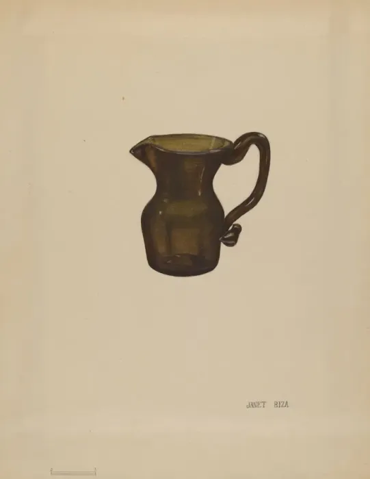 Framed Print : Creamer, c. 1936. Creator: Janet Riza Framed Print : Creamer, c. 1936. Creator: Janet Riza