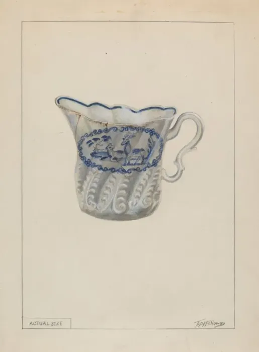 Framed Print : Creamer, c. 1936. Creator: Thomas Holloway Framed Print : Creamer, c. 1936. Creator: Thomas Holloway