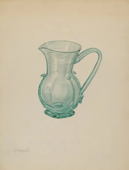 Framed Print : Creamer, c. 1937. Creator: Giacinto Capelli Framed Print : Creamer, c. 1937. Creator: Giacinto Capelli