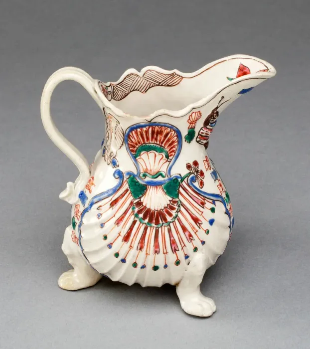 Framed Print : Creamer, Staffordshire, c. 1760. Creator: Staffordshire Potteries Framed Print : Creamer, Staffordshire, c. 1760. Creator: Staffordshire Potteries