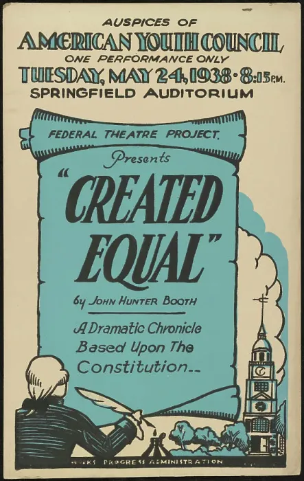 Framed Print : Created Equal, Springfield, MA, 1938. Creator: Unknown Framed Print : Created Equal, Springfield, MA, 1938. Creator: Unknown