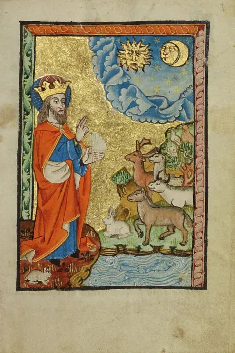 Framed Print : The Creation, about 1480-1490. Creator: Unknown Framed Print : The Creation, about 1480-1490. Creator: Unknown