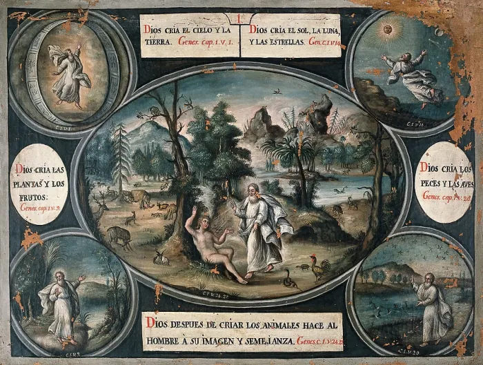 Framed Print : The Creation: episodes in the book of Genesis. Creator: Unknown Framed Print : The Creation: episodes in the book of Genesis. Creator: Unknown
